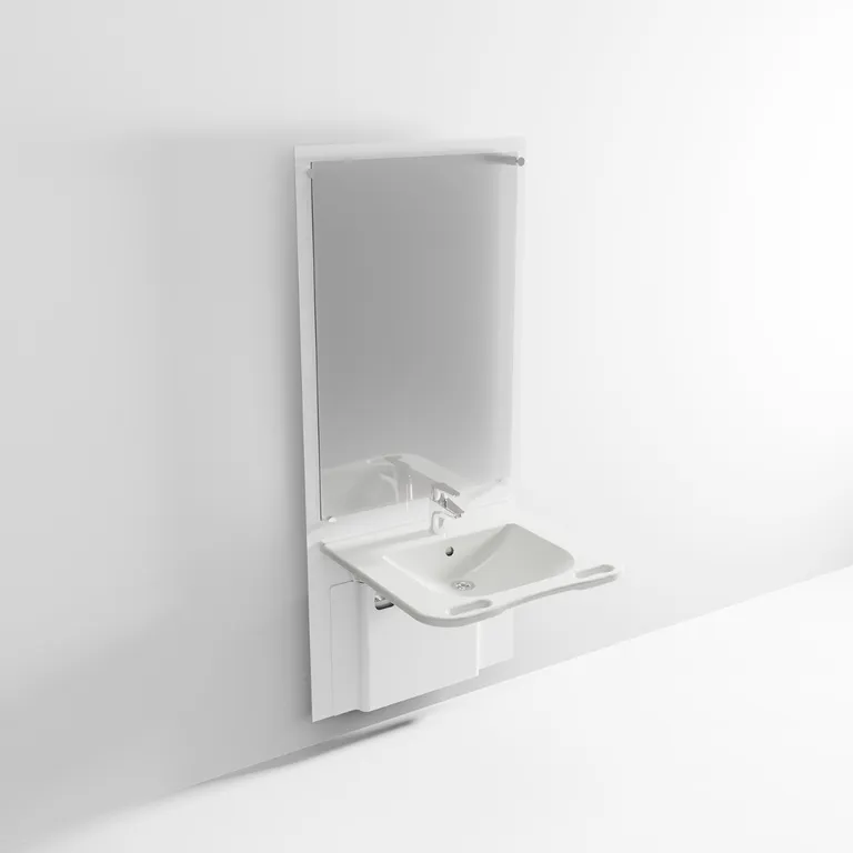 AddLife SlimLine servantoppheng med speil og elektrisk høyderegulering